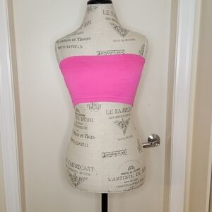 hot pink bralette bandeu